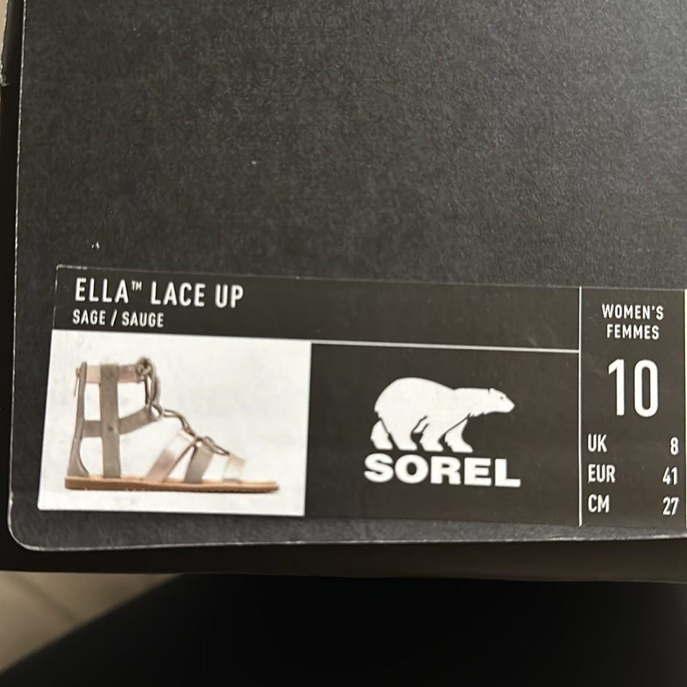 New Sorel Ella Lace up sandals 10
